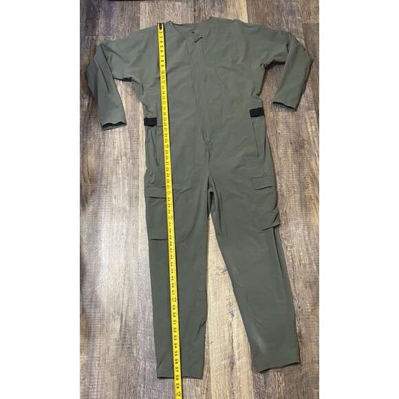 Lululemon Lab Reykur Jumpsuit Green Large Long Sleeve One-Piece Gender Neutral - Picture 10 of 14